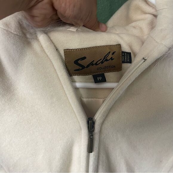 Sachi Collection Lambswool Fur Jacket size PP - Picture 2 of 7